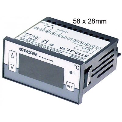 Controler STÖRK-TRONIK ST70-31.10, 12-24 V AC, termocuplu TC, -99 +999 °C - 379702