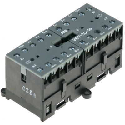 Contactor ABB VB7-30-10, bobina 230 V, capacitate rezistiv 20 A, inductiv (AC3/400V) 12 A / 5,5 kW, conectoare cu surub - 380099