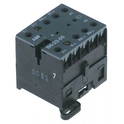 Contactor B7-30-10 comandat in 24 V, contacte 3NO + 1NO, rezistiv 20 A, motor (AC3/400 V) 12 A / 5,5 kW - 380102