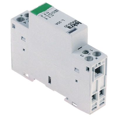 Contactor modular, 230 V, sarcina nominala 20 A, putere motor (AC3/400V) 1,3 kW - Cod 380256