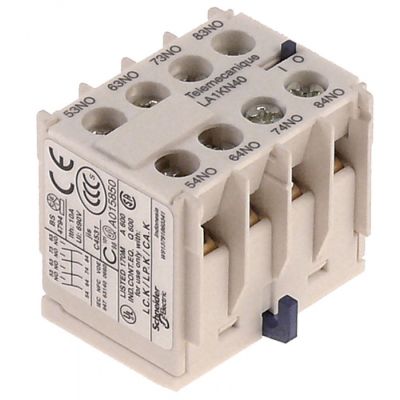 Contacte Auxiliare, contacte 2 ND/2 NI, AC15 10 A, pentru contactoare LC1K, conectare cu surub Cod 380988