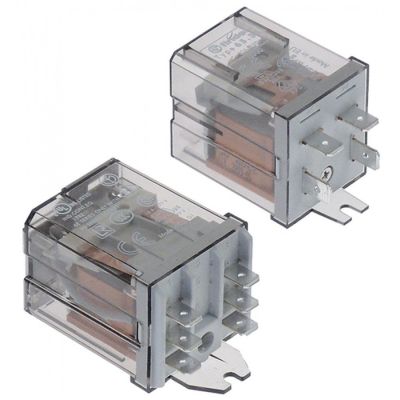 releu FINDER 230VAC 2NO/1NO racord fișă plată masculină 6,3mm