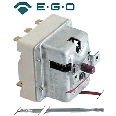 Termostat de siguranta 360 °C, 3 contacte, 20 A, senzor ø 4 x 120 mm, lungime tub capilar 1800 mm - 390227