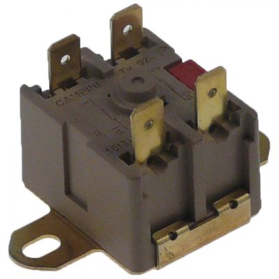 Termostat de siguranta cu bimetal 130 °C, 2 contacte 16 A, 250 V - 390367