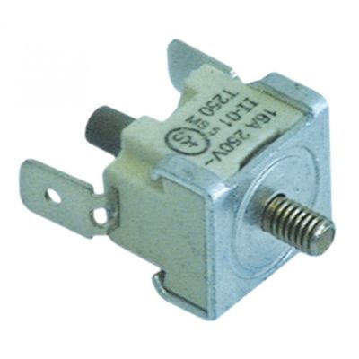 Termostat de contact, de siguranta, 115°C, 1 contact, 16 A, contacte 6,3 mm vertical, M4 - Cod 390392