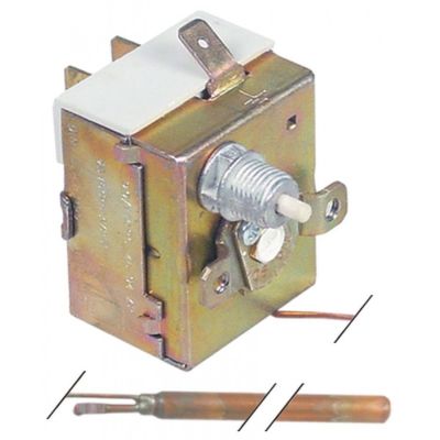 Termostat de siguranta reglabil 90-110 °C, contact 16 A senzor ø 6,5 x 90 mm - 390458