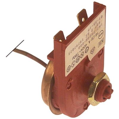 Termostat de siguranta 80°C, bulb spiralat ø 9 x 50 mm, lungime tub capilar 800 mm - 390583