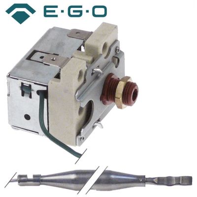 Termostat de siguranta 230°C, contact 16A, EGO 56.10549.500, bulb ø 6x75 mm, lungime capilar 740 mm - 390714