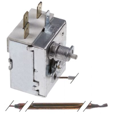 Termostat de siguranta reglabil 95-135°C, 1CO, 16A, senzor ø 5x130 mm - 390773