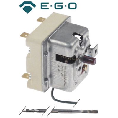 Termostat de siguranta 350°C, cu 2 contacte 2NC, 20A. senzor ø 3x187mm, fir capilar L 690 mm, 55.32562.210 - 390999