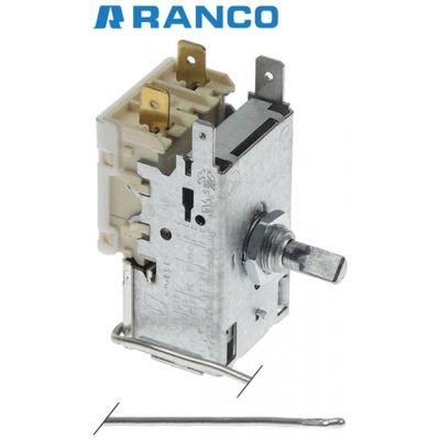 termostat RANCO tip K50B-S3492 ø senzor 2mm L senzormm țeavă capilară 2500mm T cald -19°C
