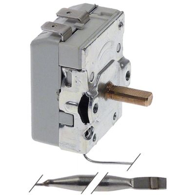 Termostat TECASA 30-95°C, contact 1NO, 16A, 400V, bulb ø 6x100mm - 391059