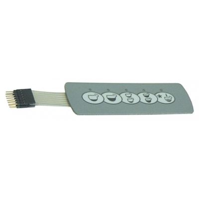 Tastatura membrana cu 5 butoane, 130 x 40 mm - 400432