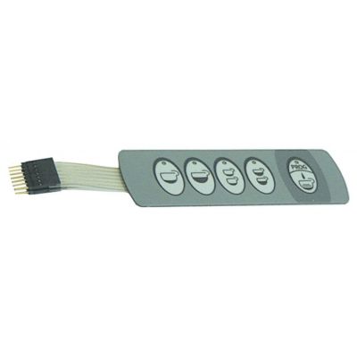 Tastatura membrana cu 5 butoane,130 x 40 mm - 400435