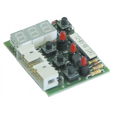Placa electronica p.c.b. cu display, cu 4 butoane, dimensiuni 40 x 47 mm - 400498