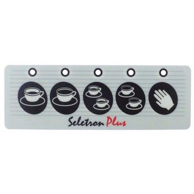 Folie tastatura cu 5 butoane, 110 x 38 mm, Seletron Plus - 402531