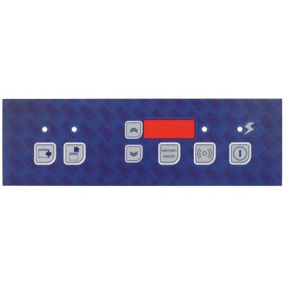 folie pentru tastatura pentru bain-marie albastru potrivit pentru ELECTROLUX, ZANUSSI L 238mm L 74mm