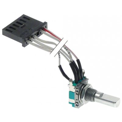 encoder potentiometru ax ø 6x4,6mm lungime ax 10mm racord codat lungime cablu 980mm