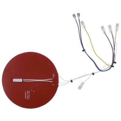 Rezistenta folie silicon rosu rotunda, ø 125 mm, 35 W, 115 / 230 V, rezistenta plana rotunda din silicon - 417374