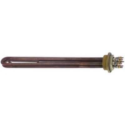 Rezistenta boiler Sanremo 2700 W, 230/400 V, cu 3 circuite, filet 1¼", L 325 mm - 417378