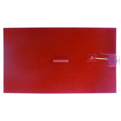 Rezistenta folie silicon rosu 480 x 280 mm, 400 W, 230 V, cu limitator de temperatura, rezistenta plana autoadeziva - 418842