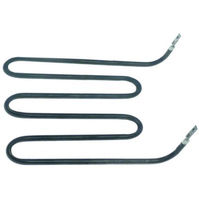 Rezistenta contact grill 1000 W, 230 V, L 178 x 182 mm, H 44 mm, tub ø 6,6 mm, montare jos - 419013