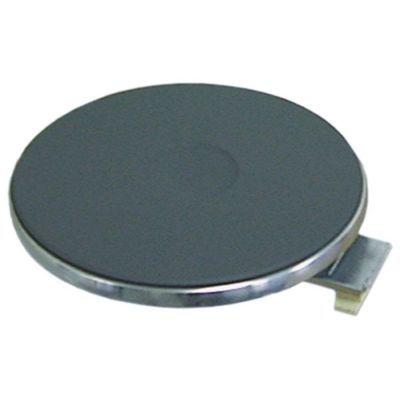 Plita electrica ø 150 mm, montare ø 145 mm, 1000 W, 230 V, contacte 4 suruburi, cu inel exterior inox 8 mm - 490010