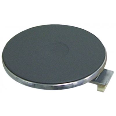Plita electrica ø 300 mm, 2500W, 230V, contacte 4 suruburi, cu inel exterior inox 8 mm - 490061