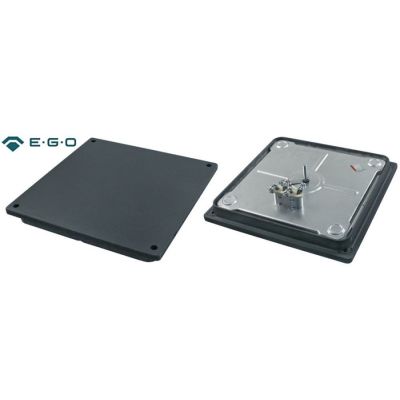 Plita electrica patrata 300 x 300 (310x310) mm, 4000 W, 400 V, cu 4 borne cu surub, cu margine tip umar, H 34 mm, EGO - 490097