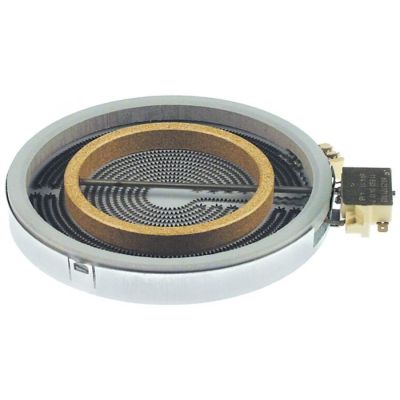 Rezistenta radianta cu 2 zone, ø 200 mm, 1700 W, 230 V, pentru plan vetroceramic - 490119