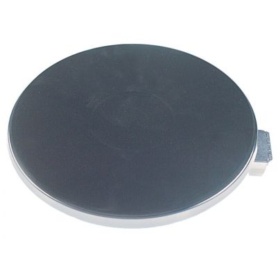 Plita electrica rotunda ø 225 mm, 2000 W, 230 V, conectare cu 4 suruburi, cu inel exterior inox inalt 8 mm - 490130