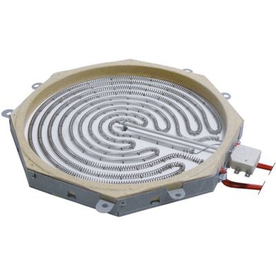 Rezistenta radianta octogonala pentru plan ceramic, 3400 W, 230 V, 300 x 300 mm, 2 circuite, conexiuni 4+2, AD 100.370 - 490153