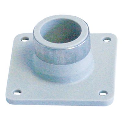 wash arm support mounting pos. bottom H 26 mm D1 ø 28 mm ID ø 20,5 mm flange 54x54mm - Code 501128