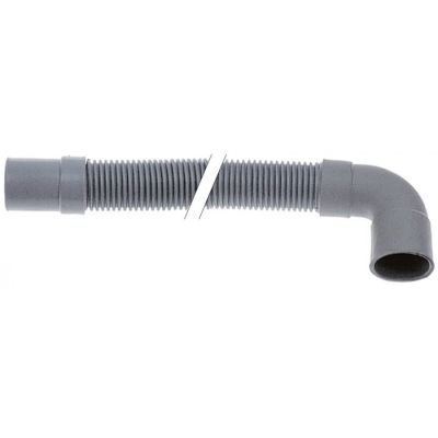 Furtun golire cu cot DN32, lungime L 1500 mm, capat drept ø 39x33 mm, la cot ø 44x40 mm - 502100