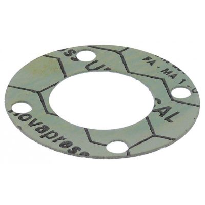 Garnitura pentru ax de motor, fibra, int. ø 32 mm, ext. ø 60 mm, grosime 1 mm, cu 4 orificii pt. suruburi - Cod 503149