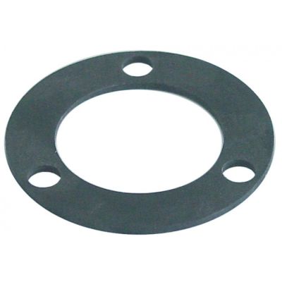 gasket D1 ø 50 mm D2 ø 80 mm thickness 3 mm rubber with 3 screw holes equiv. no. 1485 - Code 504041