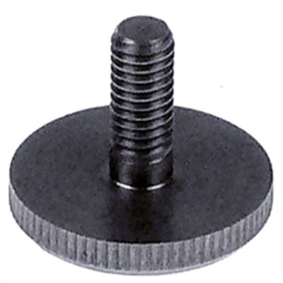 knurled screw M6 thread length 13 mm ø 24 mm H 4 mm SS - 504228