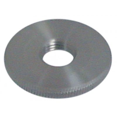 knurled nut M10x1 ø 30 mm H 4 mm SS - 504503
