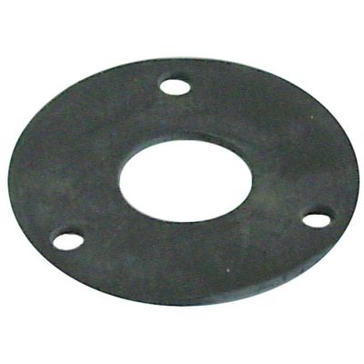 gasket D1 ø 26 mm D2 ø 70 mm thickness 2 mm rubber with 3 screw holes wash arm support - Code 504559