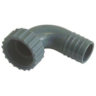 Cot racord furtun golire ø 32 mm, filet 1¼" mm, curbat, din plastic - 506017