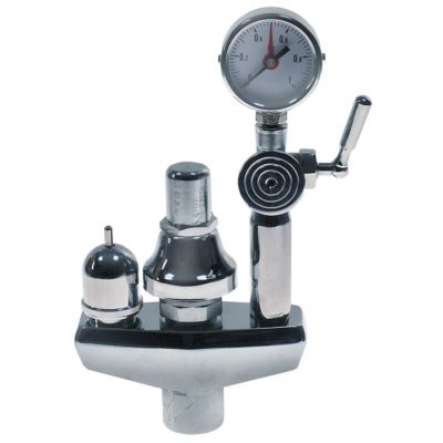 Grup de siguranta complet, filet 3/4", cu ventil depresiune, valva de siguranta si manometru - 514382
