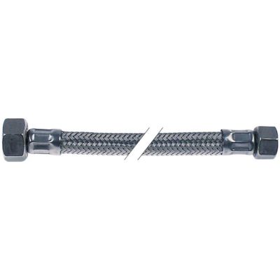 flex hose SS straight-straight, flat seat connections 3/8"-1/2" L 740 mm - 520459