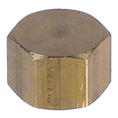Capac cu filet 3/8", hexagon 20 mm, din alama - 520703