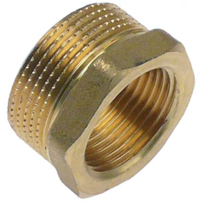 Reductie 1" - 1¼" din alama, hexagon 42, L 26 mm - 520880