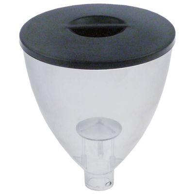 Vas cafea boabe pentru rasnita, ø 155 mm, H 185 mm, scaun ø 33 mm, cu capac - 525508