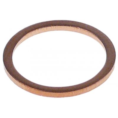 flat gasket copper D1 ø 20,8 mm D2 ø 17,3 mm thickness 1,4 mm - 526092