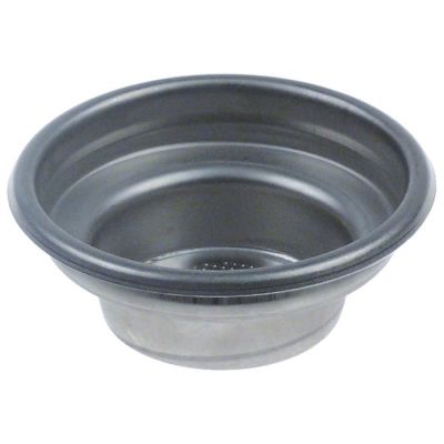 Filtru nepresurizat pentru o cafea, exterior ø 70 mm, montare ø 60 mm, H 27 mm, din inox - 526897