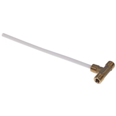 injector pipe T-fitting tube ø 6 mm pipe length 175 mm T1 ¼" T2 ¼" brass - 526962