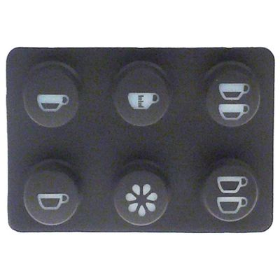 keyset L 97 mm W 66 mm brown buttons 6 - Code 526970