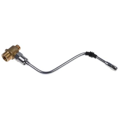 steam pipe L 275 mm W 150 mm tube ø 8 mm copper nickled - 527782